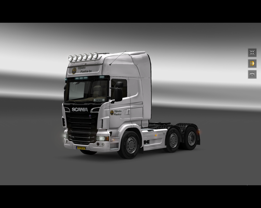 ets2 Scania 730 v8 Dijkstra Plastics Haaksbergen - prive skin ets2