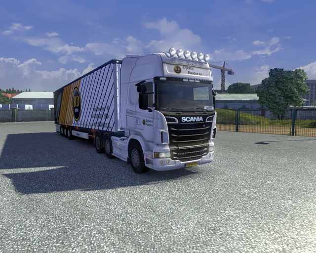 ets2 Scania 730 v8 + Krone profiliner Dijkstra Pla prive skin ets2