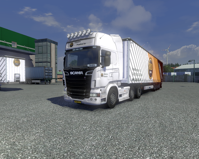 ets2 Scania 730 v8 + Krone profiliner Dijkstra Pla prive skin ets2