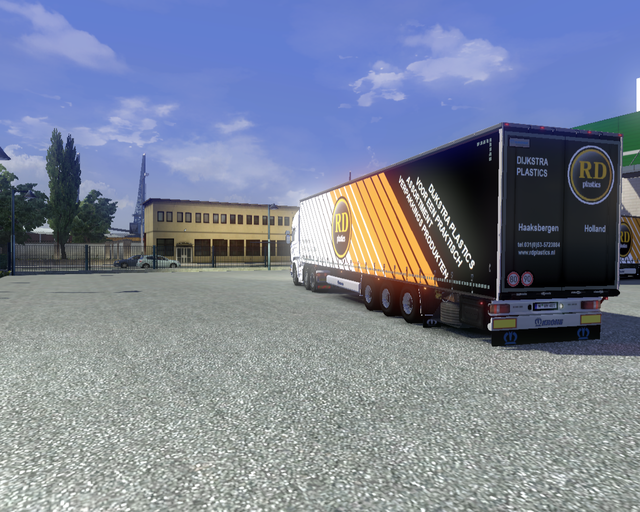 ets2 Scania 730 v8 + Krone profiliner Dijkstra Pla prive skin ets2