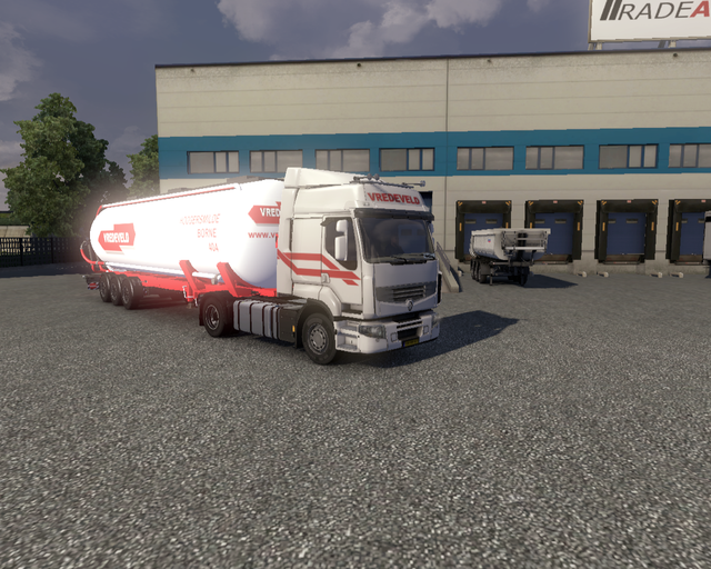 ets2 Renault Premium + Silotrailer Vredeveld  prive skin ets2