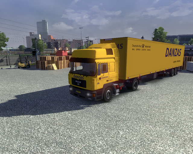 ets2 Man F2000 + 2 asser trailer DANZAS 1 prive skin ets2