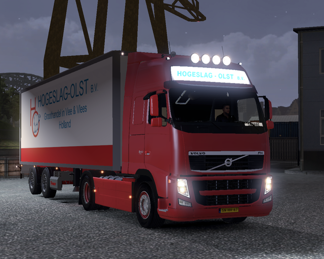 ets2 Volvo FH 4x2 + 2asser citytrailer Hogeslag Ol prive skin ets2