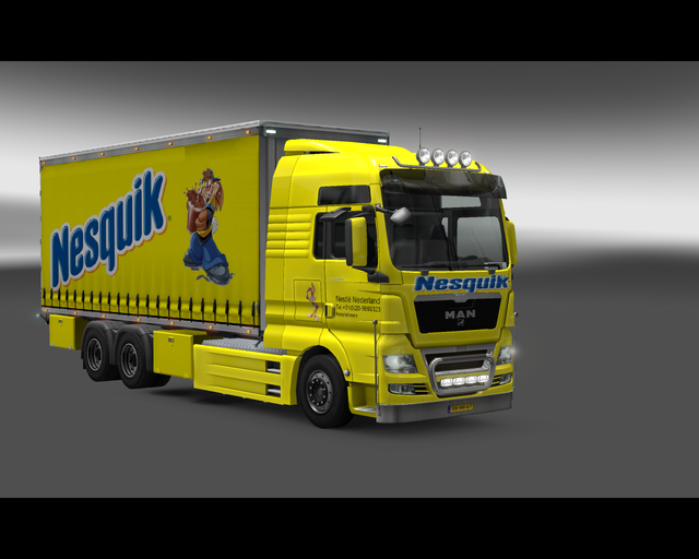 ets2 Man TGX BDF + Tandem NestlÃ© 1 prive skin ets2