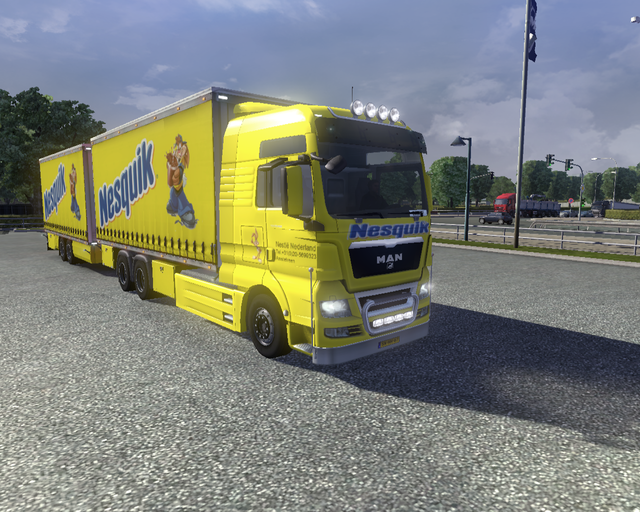 ets2 Man TGX BDF + Tandem NestlÃ© 4 prive skin ets2