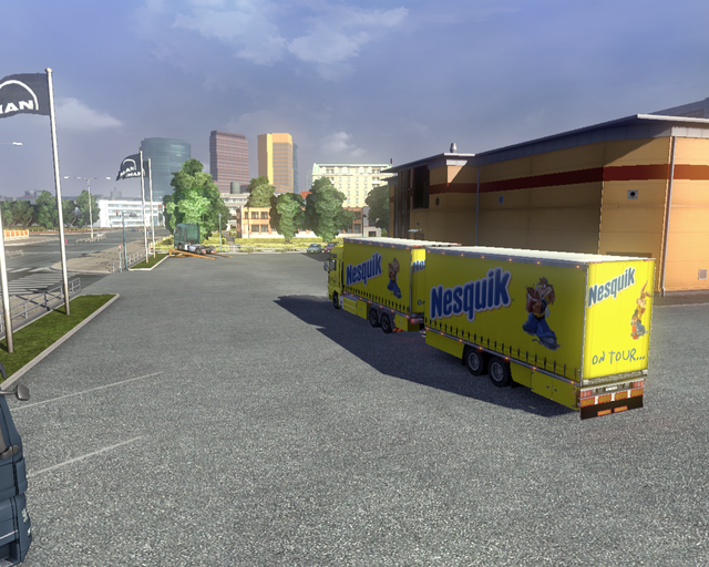 ets2 Man TGX BDF + Tandem NestlÃ© 6 prive skin ets2