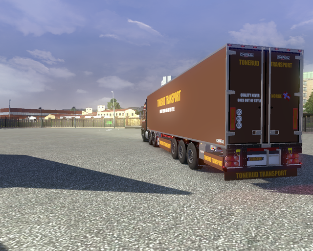 ets2 Volvo Fh 6x4 + Chereau Tonerud Transport (N)  prive skin ets2