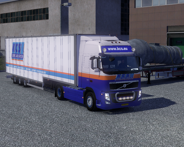 ets2 Volvo Fh + Jumbo PNO KCS kuiper cargo service prive skin ets2