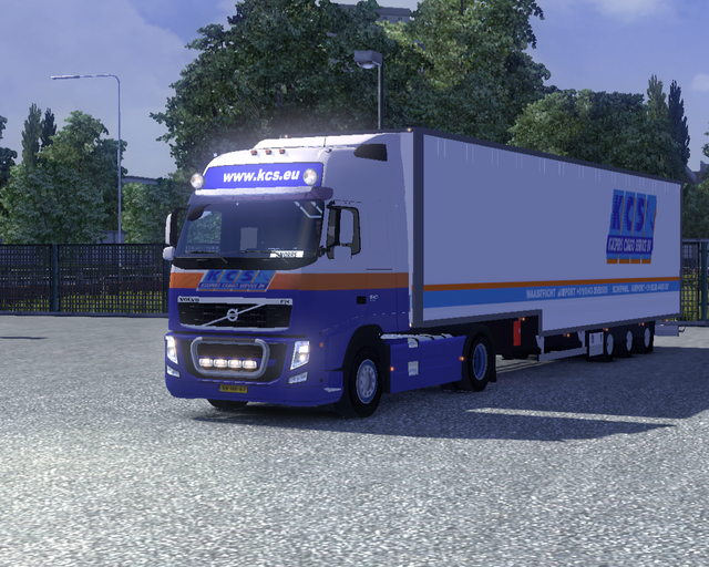 ets2 Volvo Fh + Jumbo PNO KCS kuiper cargo service prive skin ets2