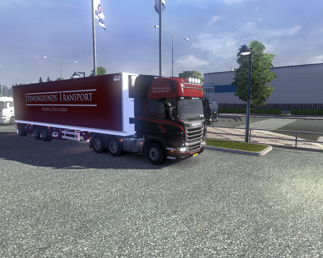 ets2 Scania R 6x4 + Ekeri trailer Stenungsunds Tra prive skin ets2