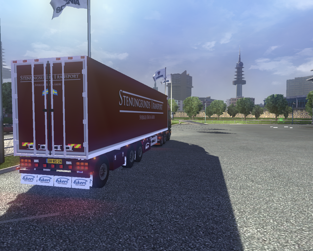 ets2 Scania R 6x4 + Ekeri trailer Stenungsunds Tra prive skin ets2