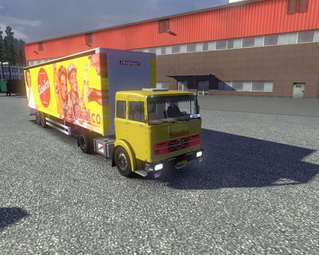 ets2 Mercedes LPS 1632 + 2 asser trailer Sinalco prive skin ets2