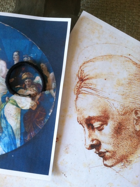 Head-Study - Leda LOST MASTERPIECE (Renaissance Painting Discovery) A Roman Court