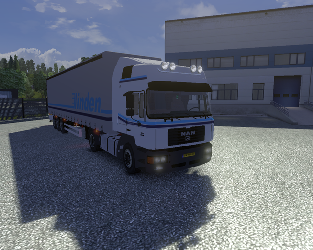 ets2 Man F2000 silent 4x2 + zeiltrailer Jan Linden prive skin ets2