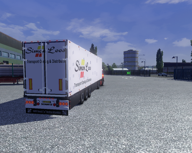 ets2 Mercedes NG1632 4x2 + Koeltrailer Simon Loos  prive skin ets2