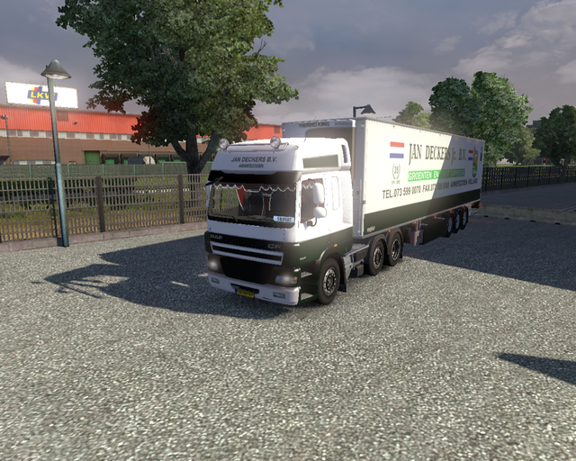 ets2 Daf Cf 6x2 Jan Deckers Ammerzoden + Koeltrail prive skin ets2