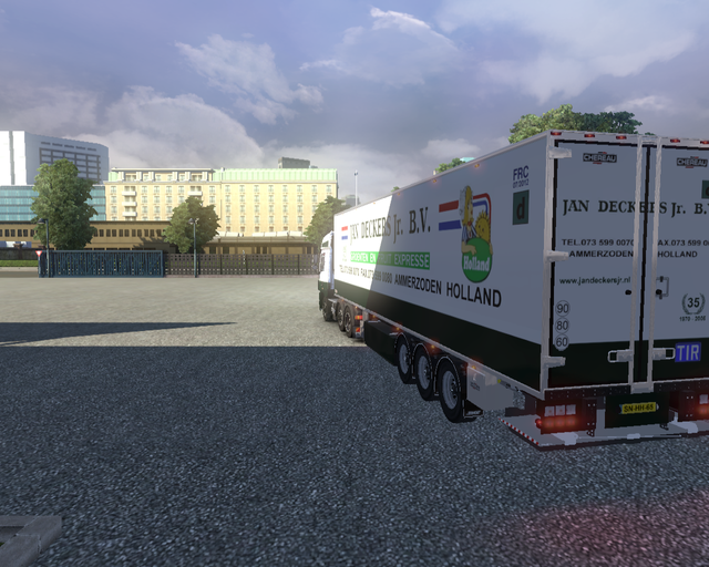 ets2 Daf Cf 6x2 Jan Deckers Ammerzoden + Koeltrail prive skin ets2