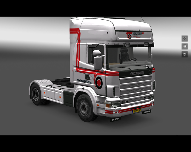 ets2 Scania 124L 440 Transterra bv 1 prive skin ets2