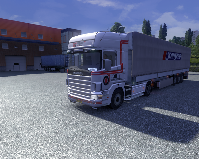 ets2 Scania 124L 440 Transterra bv + zeiltrailer S prive skin ets2