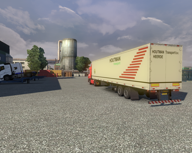 ets2 Mercedes Mp3 1844 + 2asser trailer Houtman tr prive skin ets2