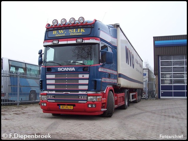 BP-HL-11 B.W Slik 124 420 Scania-BorderMaker oude foto's