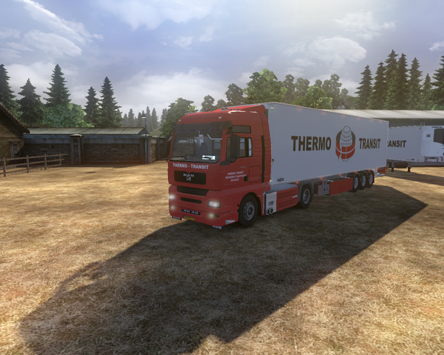 ets2 Man TGA + Chereau Koeltrailer Thermo Transit  prive skin ets2