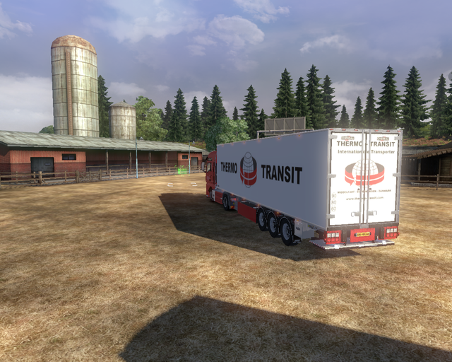 ets2 Man TGA + Chereau Koeltrailer Thermo Transit  prive skin ets2