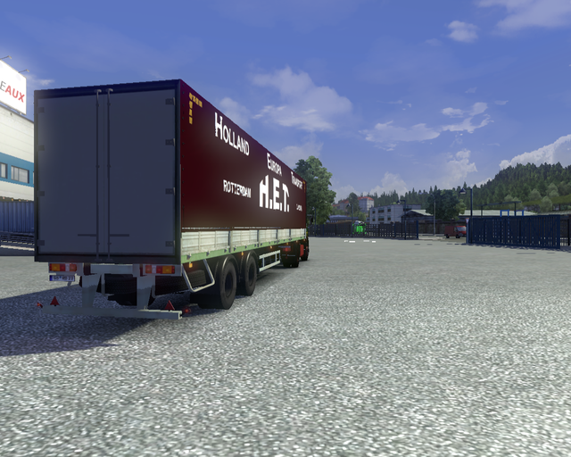 ets2 Mercedes Ng 1632 + Zeiltrailer Intramij Rotte prive skin ets2