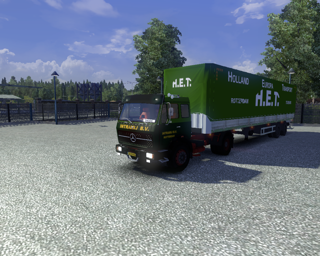 ets2 Mercedes Ng 1632 + Zeiltrailer Intramij Rotte prive skin ets2