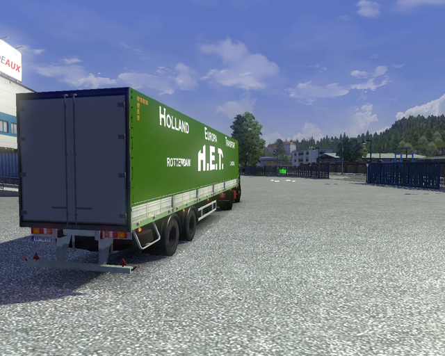 ets2 Mercedes Ng 1632 + Zeiltrailer Intramij Rotte prive skin ets2