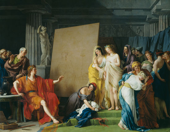 Francois André Vincent (1789)(163,1 x 126,9 inche LOST MASTERPIECE (Renaissance Painting Discovery) A Roman Court