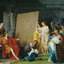 Francois André Vincent (178... - LOST MASTERPIECE (Renaissance Painting Discovery) A Roman Court