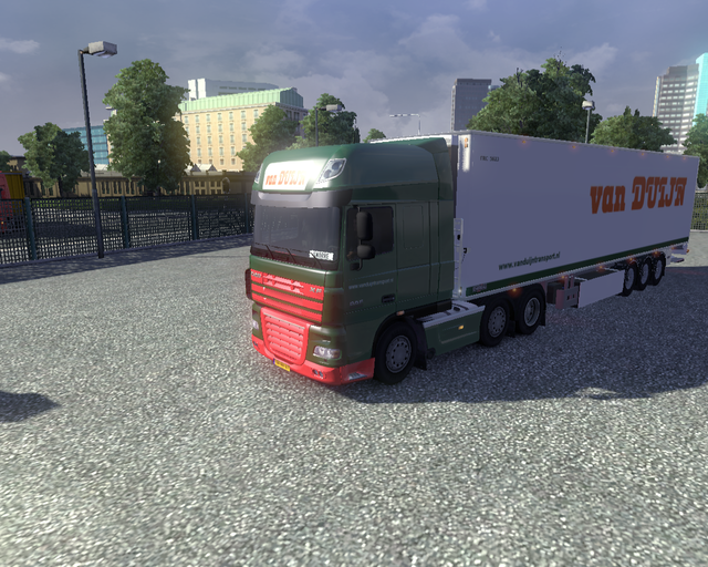 ets2 Daf 105 XF 6x2 + Chereau Koeltrailer m Laadkl prive skin ets2