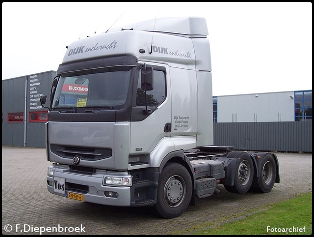 BN-GR-61 Dijk Snelvracht Renault Premium2-BorderMa oude foto's