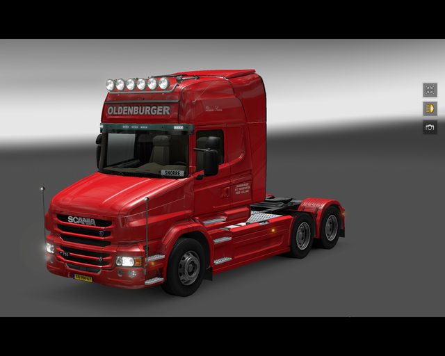 ets2 Scania T730 v8 6x4 Oldenburger int prive skin ets2