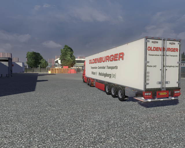 ets2 Scania T730 v8 6x4 + chereau Oldenburger int prive skin ets2