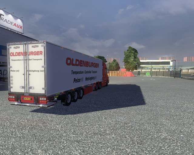 ets2 Scania T730 v8 6x4 + chereau Oldenburger int prive skin ets2