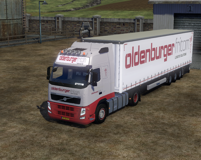 ets2 Volvo Fh Classic 4x2 + Krone profiliner Olden prive skin ets2