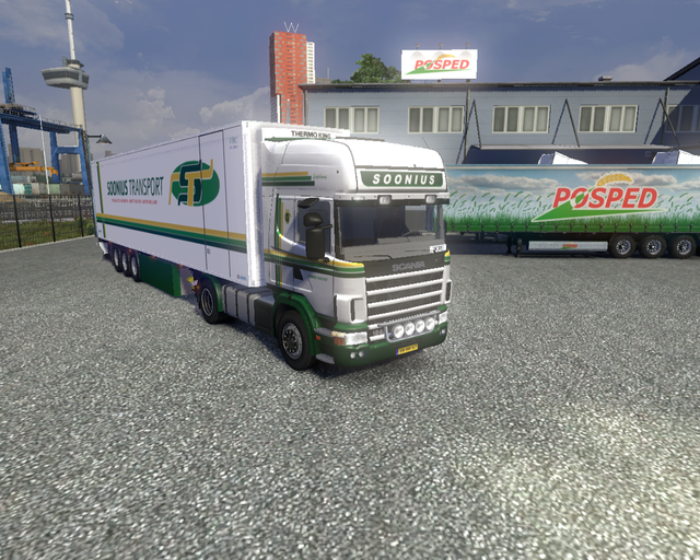 ets2 Scania 124L 430 4x2 + Lamberet Koeltrailer So prive skin ets2