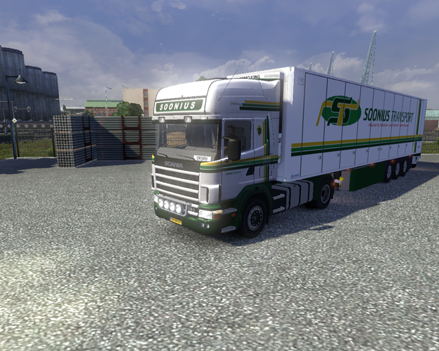 ets2 Scania 124L 430 4x2 + Lamberet Koeltrailer So prive skin ets2