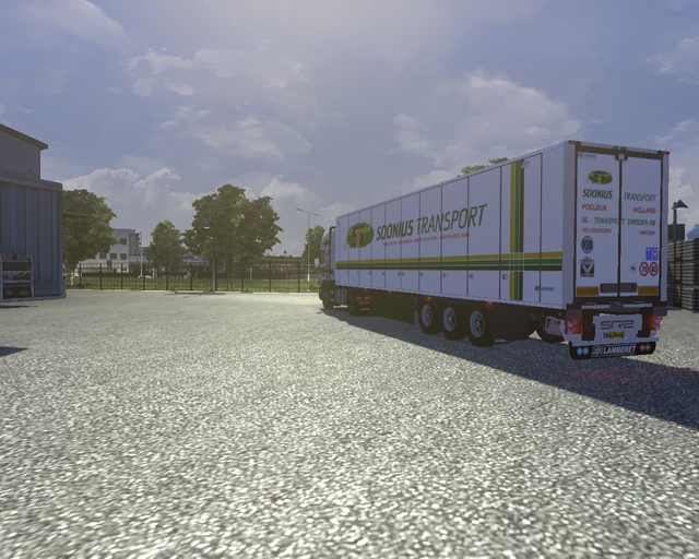 ets2 Scania 124L 430 4x2 + Lamberet Koeltrailer So prive skin ets2