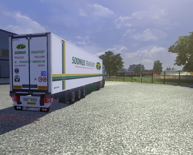 ets2 Scania 124L 430 4x2 + Lamberet Koeltrailer So prive skin ets2