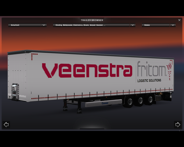 ets2 Krone Profiliner Veenstra Fritom prive skin ets2