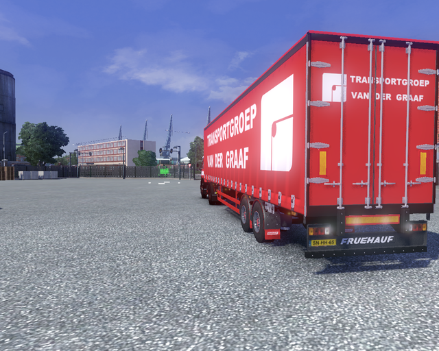 ets2 Mercedes NG1632 4x2 + Fruehauf zeiltrailer Tr prive skin ets2