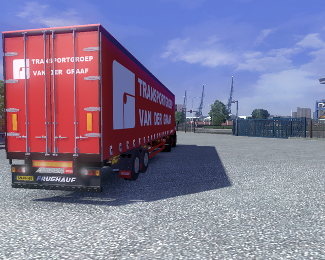 ets2 Mercedes NG1632 4x2 + Fruehauf zeiltrailer Tr prive skin ets2