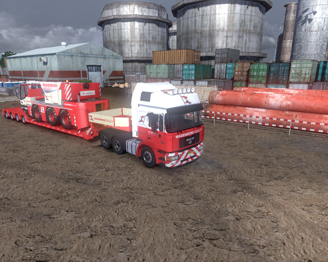 ets2 MAN F2000 Silenz 6x4 + 4asser Doll + Mobile k prive skin ets2