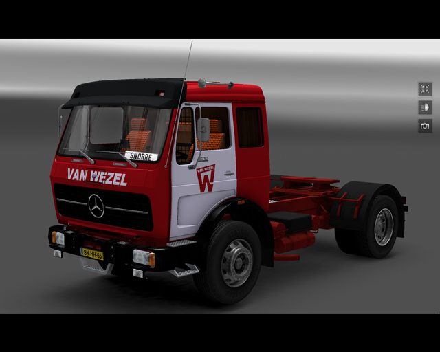 ets2 Mercedes NG1632 4x2 Van Wezel Hengelo prive skin ets2