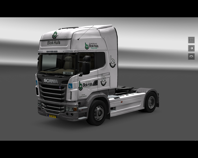 ets2 Scania R 4x2 topline Blok-Huls autorijschool  prive skin ets2