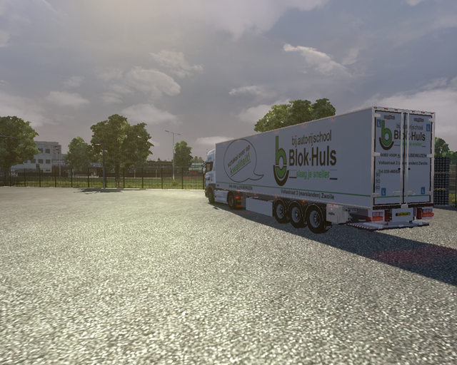 ets2 Scania R 4x2 topline + Chereau koeltrailer Bl prive skin ets2