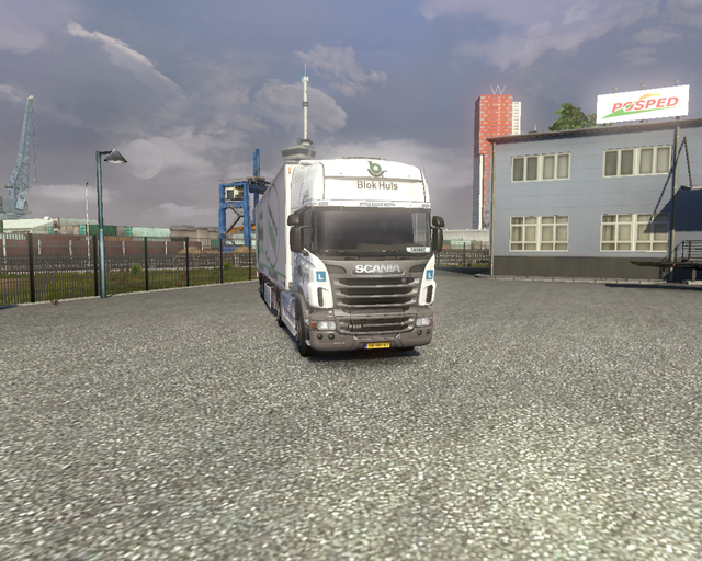 ets2 Scania R 4x2 topline + Chereau koeltrailer Bl prive skin ets2